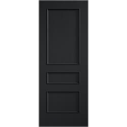 LPD Toledo Internal Fire Door with 3 Panel - Prefinished Charcoal Black