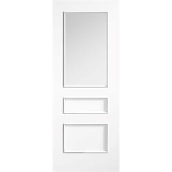 LPD Toledo Internal Door with 2 Panel and 1 Clear Glazed Light - White Primed