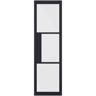 LPD Tribeca Pre-Finished Black Internal Sidelight With Lock Block