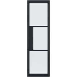 LPD Tribeca Internal Sidelight Door with Lock Block - Prefinished Black