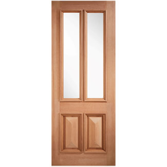 LPD Islington Un-Finished Hardwood 2-Panles 2-Lights External Unglazed Door