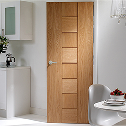 XL Joinery Messina Un-Finished Oak 8-Panels Internal Fire Door