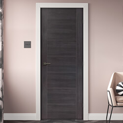 XL Joinery Palermo Laminate Umber Grey 7-Panels Internal Fire Door