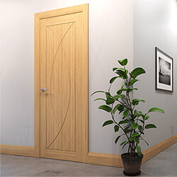 Deanta Amalfi Internal Fire Door with 5 Panel - Prefinished Oak