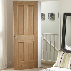 XL Joinery Victorian Pre-Finished Oak 4-Panels Internal Door