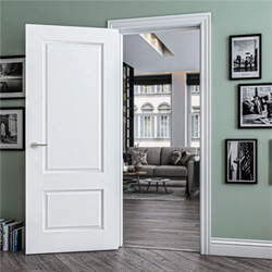 Deanta Madison Internal Fire Door with 2 Panel - White Primed