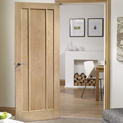 XL Joinery Worcester Pre-Finished Oak 3-Panels Internal Door