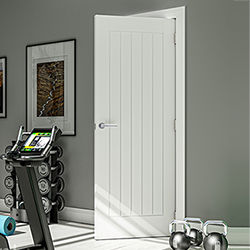 Deanta Ely Internal Door with 1 Panel - White Primed