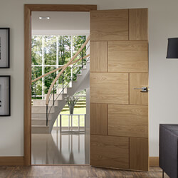 XL Joinery Ravenna Un-Finished 10-Panels Internal Oak Fire Door