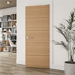 Deanta Augusta Internal Fire Door with 5 Panel - Prefinished Oak