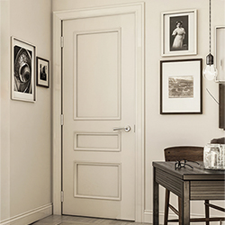 Deanta Windsor Internal Fire Door with 3 Panel - White Primed