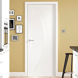 XL Joinery Salerno Internal Door with 3 Panel - White Primed