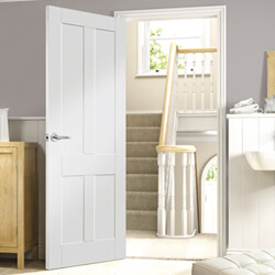 XL Joinery Victorian Shaker Internal Door with 4 Panel - White Primed