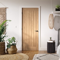 LPD Belize Internal Fire Door FD30 with 5 Panel - Unfinished Oak