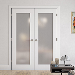 Deanta Denver Internal Door with 1 Obscure Glazed Light - White Primed