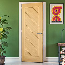 Deanta Torino Internal Door with 6 Panel - Prefinished Oak