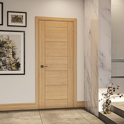 Deanta Seville Internal Fire Door with 7 Panel - Prefinished Oak