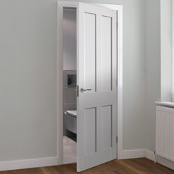 JB Kind Rushmore Internal Fire Door with 4 Panel - White Primed