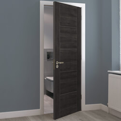 JB Kind Tigris Laminate Internal Door with 5 Panel - Dark Grey