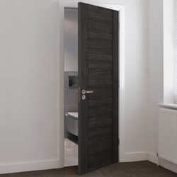 JB Kind Alabama Laminate Internal Door with 1 Panel - Dark Grey