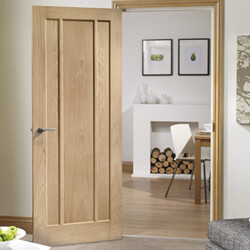 XL Joinery Worcester Internal Door with 3 Panel - Unfinished Oak
