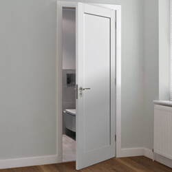 JB Kind Antigua Internal Door with 1 Panel - White Primed