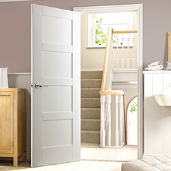 XL Joinery Shaker Internal Fire Door with 4 Panel - White Primed