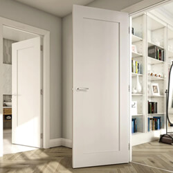 Deanta Denver Internal Fire Door with 1 Panel - White Primed
