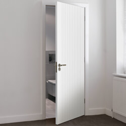 JB Kind Aria Flutted Internal Door - White Primed