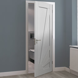 JB Kind Aurora Internal Door with 4 Panel - White Primed