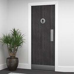 Deanta Internal Flush Fire Door FD30 - Prefinished Dark Grey Ash