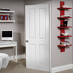 XL Joinery Victorian Pre-Finished White Moulded 4-Panels Internal Door