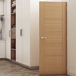 Deanta Seville Internal Door with 7 Panel - Prefinished Oak