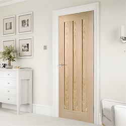 LPD Idaho Internal Fire Door with 3 Panel - Prefinished Oak