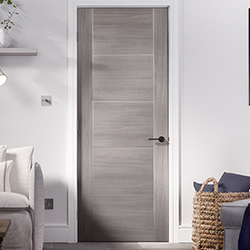 LPD Vancouver Internal Fire Door with 5 Panel - Prefinished Light Grey
