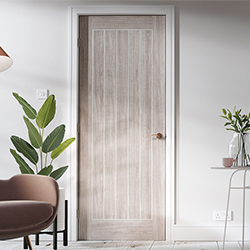 LPD Mexicano Laminate Internal Door - Fully Finished Light Grey