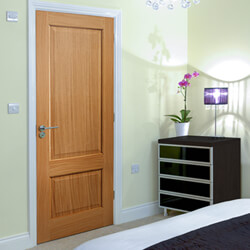 JB Kind Trent Internal Fire Door with 2 Panel - Unfinished Oak