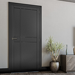 Deanta Dalston Internal Door with 5 Panel - Prefinished Black