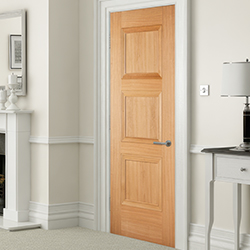 LPD Amsterdam Internal Fire Door with 3 Panel - Prefinished Oak