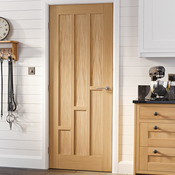 LPD Coventry Internal Fire Door with 6 Panel - Prefinished Oak