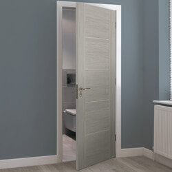 JB Kind Tigris Laminate Internal Door with 5 Panel - Light Grey