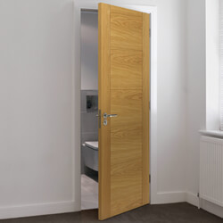 JB Kind Tigris Veneered Internal Door with 5 Panel - Prefinished Oak