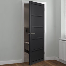 JB Kind Plaza Industrial Internal Door with 10 Panel - Black Painted