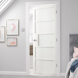 JB Kind Metro Industrial Internal Door with 5 Panel - White Painted