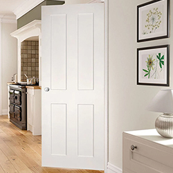 Deanta Eton Internal Door with 4 Panel - White Primed