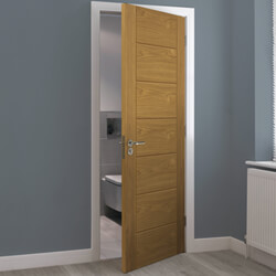 JB Kind Palomino Internal Door with 7 Panel - Unfinished Oak