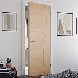 Deanta Cadiz Internal Door with 2 Panel - Prefinished Oak