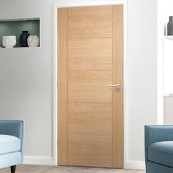 LPD Vancouver Internal Fire Door FD60 with 5 Panel - Prefinished Oak