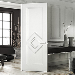 Deanta Ascot Internal Door with 3 Panel - White Primed