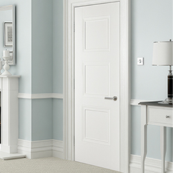 LPD Amsterdam Internal Door with 3 Panel - White Primed